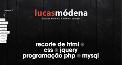 Desktop Screenshot of lucasmodena.com